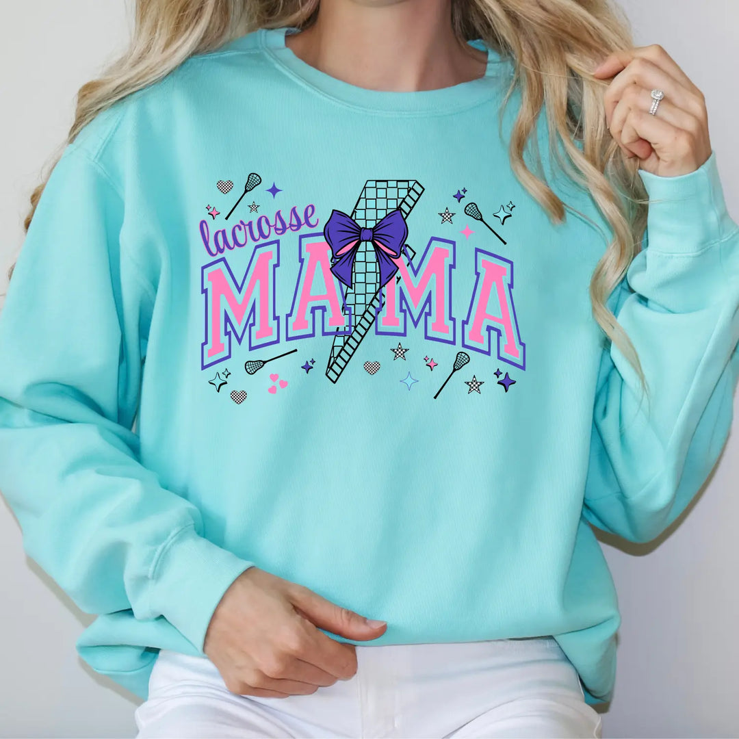 Lacrosse Mom Game Day Sweatshirt Girls Sweater for Sports Moms Proud Gifts Wear Cheer Holidays