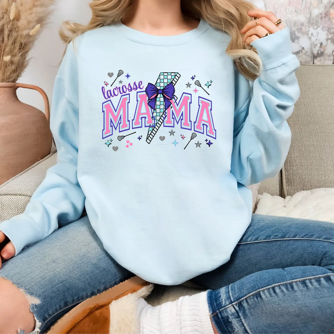 Lacrosse Mom Game Day Sweatshirt Girls Sweater for Sports Moms Proud Gifts Wear Cheer Holidays