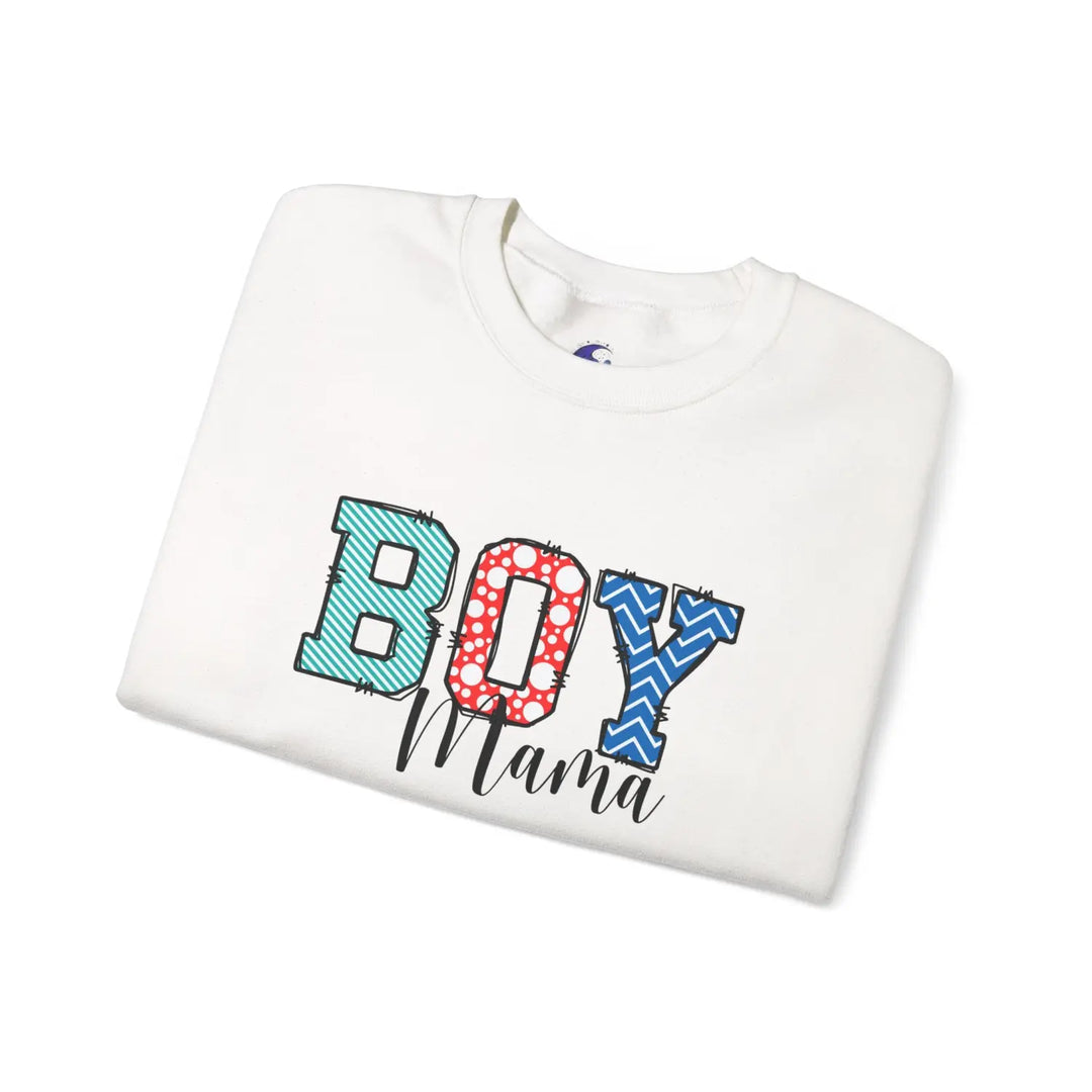 Mamas Boy Sweatshirt for Women Cozy Stylish Moms Little Man Sweater Gift Mom Mothers Day Baby Shower Proud Mommy