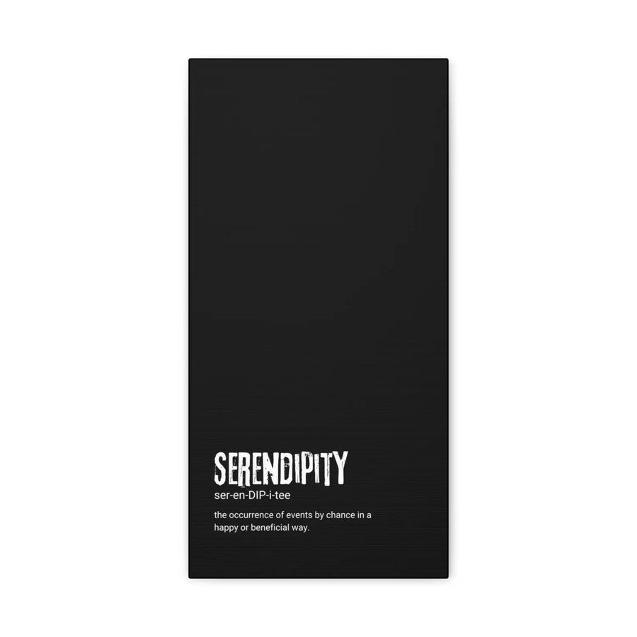 Inspirational Stretched Canvas Art - ’Serendipity’ - 10’’ x 20’’ (Vertical) / 1.25’’