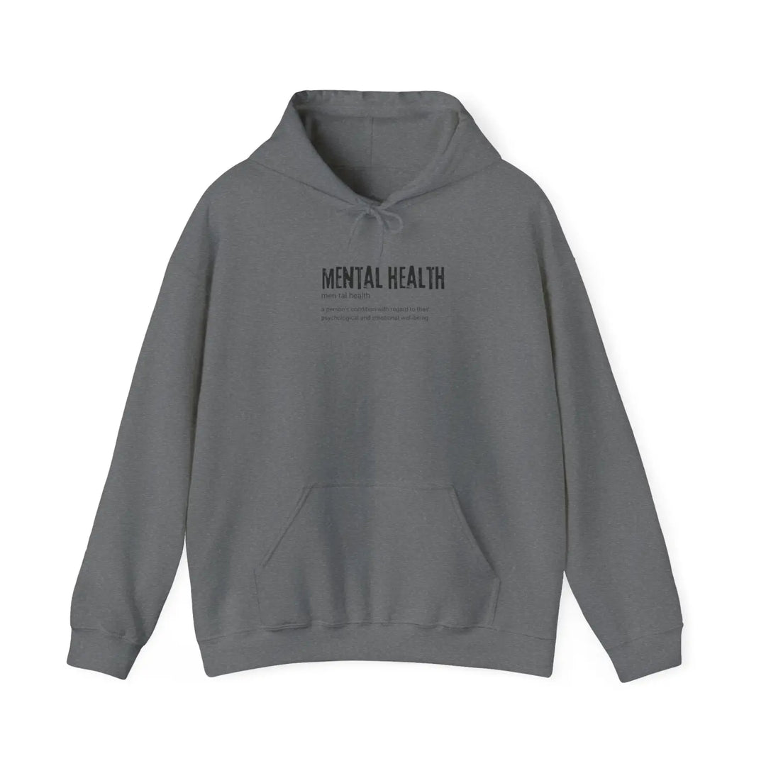 Mental Health Awareness Hoodie Cozy Unisex Sweatshirt Comfort for Wellness Gifts Friends Self-Care Apparel - S