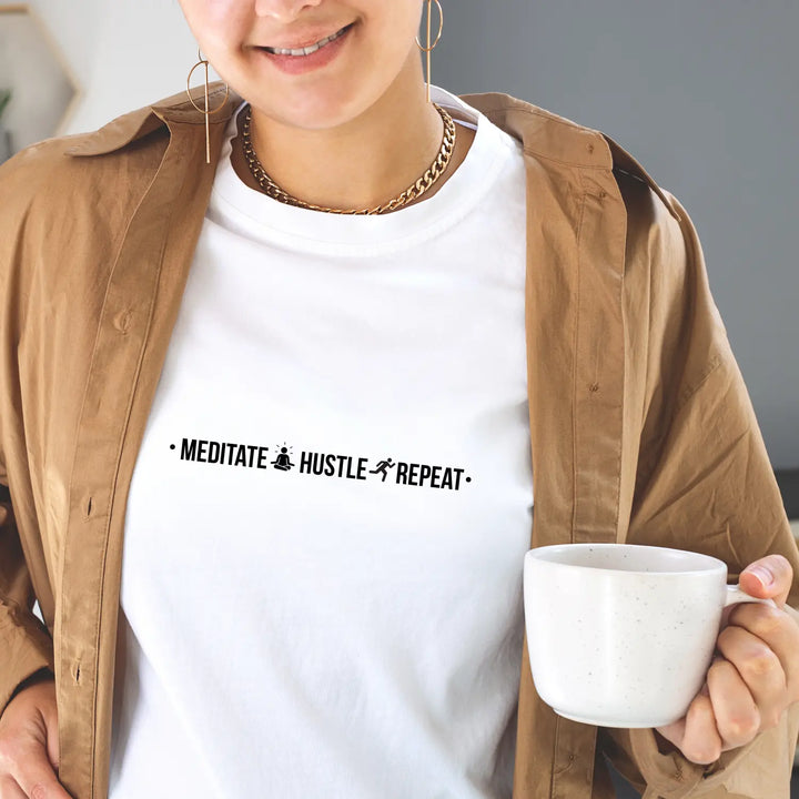 Modern Mindful Hustle T-Shirt - White / XS