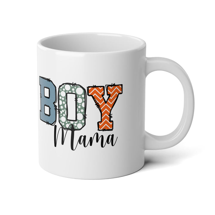 Mug - Mama’s Boy Colorful Fun 20oz | Gifts Mother’s Day Coffee Lovers - White