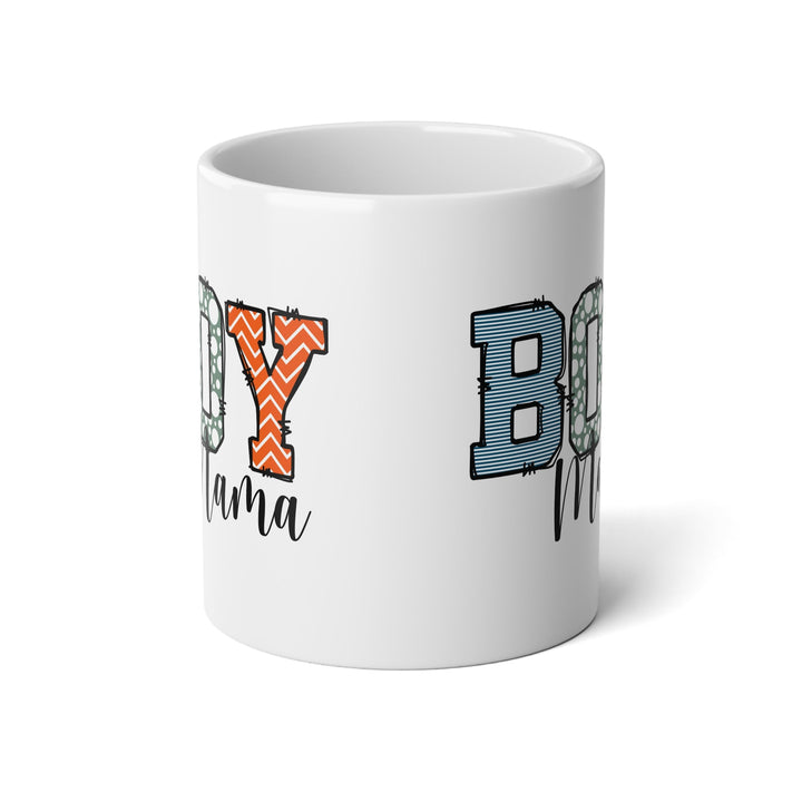Mug - Mama’s Boy Colorful Fun 20oz | Gifts Mother’s Day Coffee Lovers - White