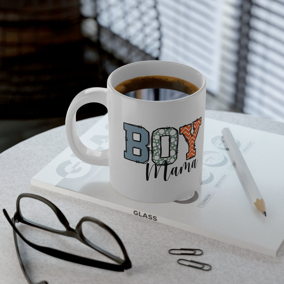 Mug - Mama’s Boy Colorful Fun 20oz | Gifts Mother’s Day Coffee Lovers - White