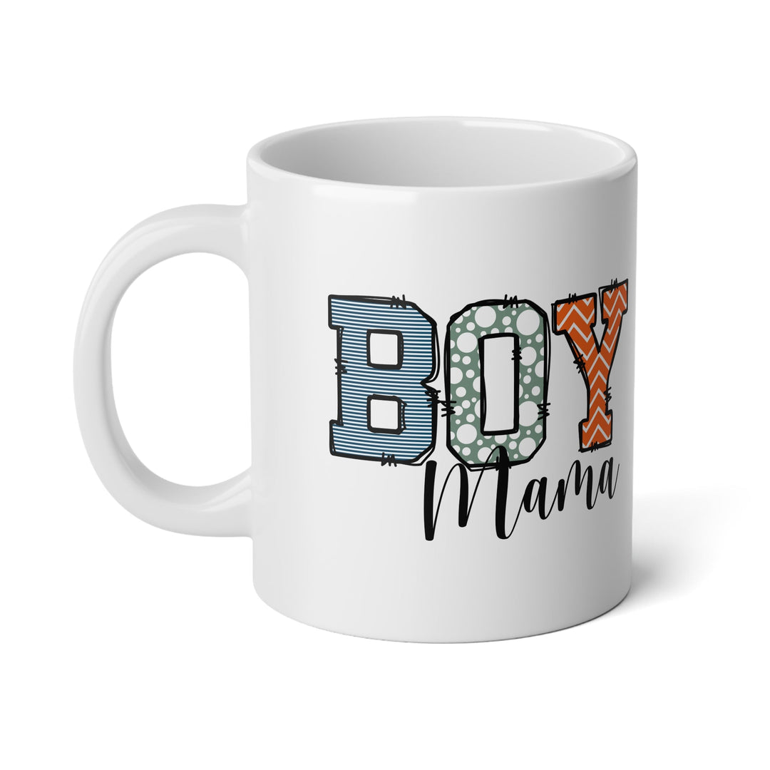 Mug - Mama’s Boy Colorful Fun 20oz | Gifts Mother’s Day Coffee Lovers - White
