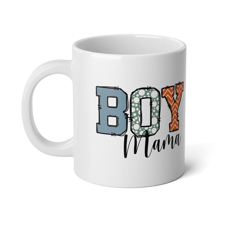 Mug - Mama’s Boy Colorful Fun 20oz | Gifts Mother’s Day Coffee Lovers - White