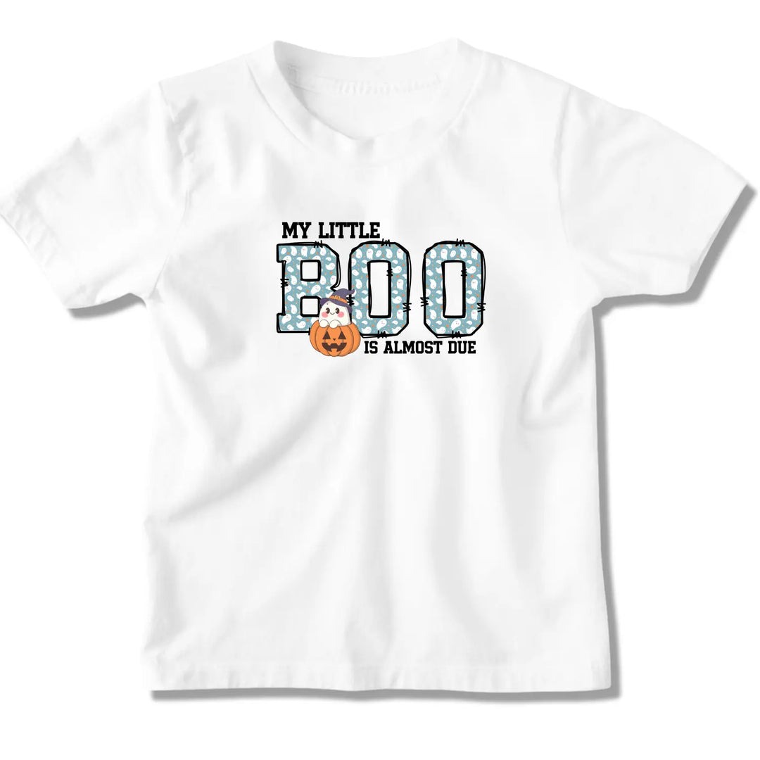 My Little Boo Is Almost Due Unisex Softstyle T Shirt Cute Pregnancy Announcement Tee New Mom Gift Baby Shower Present