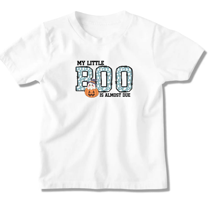 My Little Boo Is Almost Due Unisex Softstyle T Shirt Cute Pregnancy Announcement Tee New Mom Gift Baby Shower Present