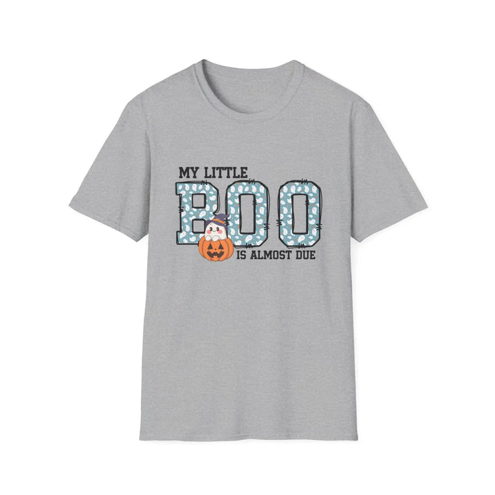 My Little Boo Is Almost Due Unisex Softstyle T Shirt Cute Pregnancy Announcement Tee New Mom Gift Baby Shower Present