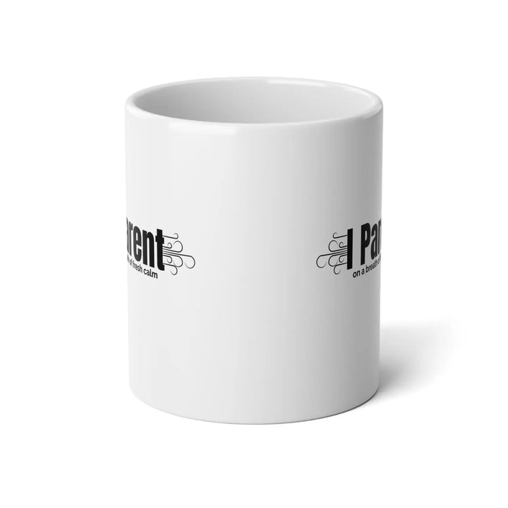 Personalized Parent Jumbo Mug 20oz Funny Coffee Cup Gift for Mom or Dad Tea New Essential Humor - White