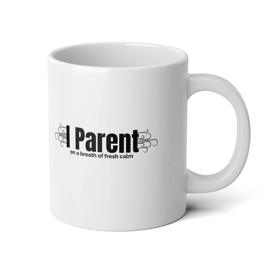 Personalized Parent Jumbo Mug 20oz Funny Coffee Cup Gift for Mom or Dad Tea New Essential Humor - White