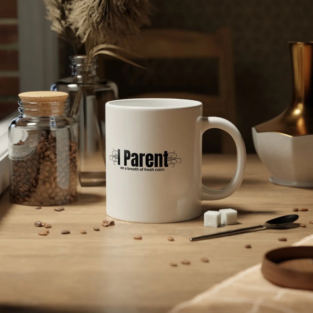 Personalized Parent Jumbo Mug 20oz Funny Coffee Cup Gift for Mom or Dad Tea New Essential Humor - White