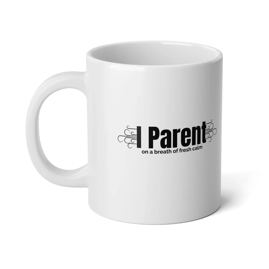 Personalized Parent Jumbo Mug 20oz Funny Coffee Cup Gift for Mom or Dad Tea New Essential Humor - White