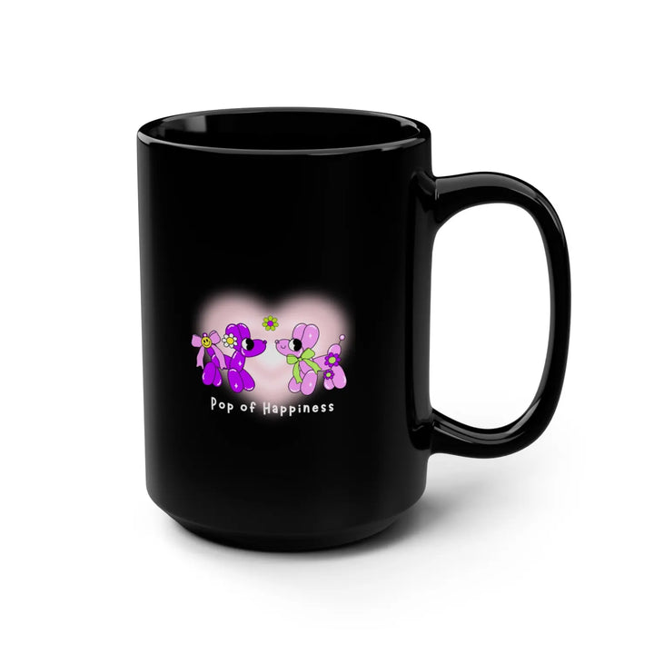 Pop of Happiness Coffee Mug Fun Design for Happy Vibes Spread Positivity Choose Joy Mental Health Awareness 15oz