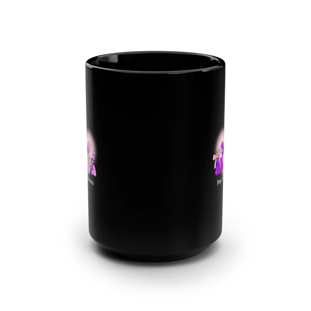Pop of Happiness Coffee Mug Fun Design for Happy Vibes Spread Positivity Choose Joy Mental Health Awareness 15oz