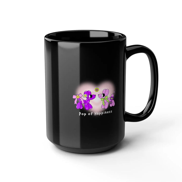 Pop of Happiness Coffee Mug Fun Design for Happy Vibes Spread Positivity Choose Joy Mental Health Awareness 15oz