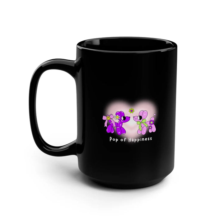 Pop of Happiness Coffee Mug Fun Design for Happy Vibes Spread Positivity Choose Joy Mental Health Awareness 15oz