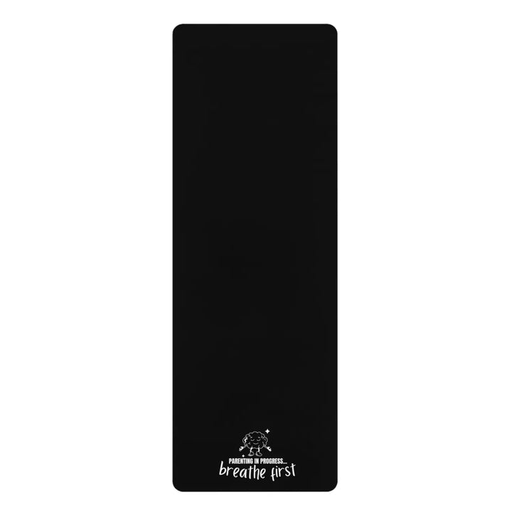Premium Rubber Yoga Mat - Breathe First Non-Slip Exercise Fitness Home Meditation Gift for Lovers - 24” x 72” - Decor