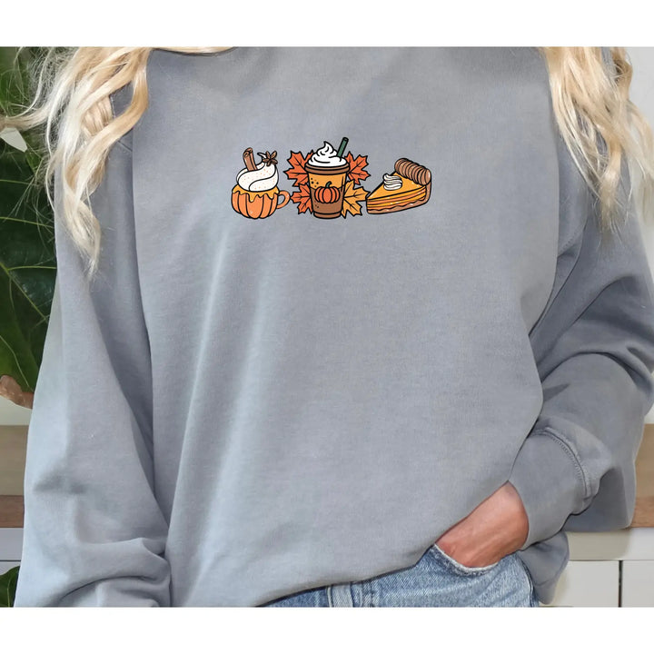 Pumpkin Spice Sweatshirt Fall Harvest Unisex Sweater Cozy Top Halloween and Thanksgiving Apparel Autumn Gift Fashion