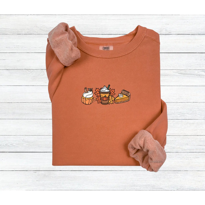 Pumpkin Spice Sweatshirt Fall Harvest Unisex Sweater Cozy Top Halloween and Thanksgiving Apparel Autumn Gift Fashion