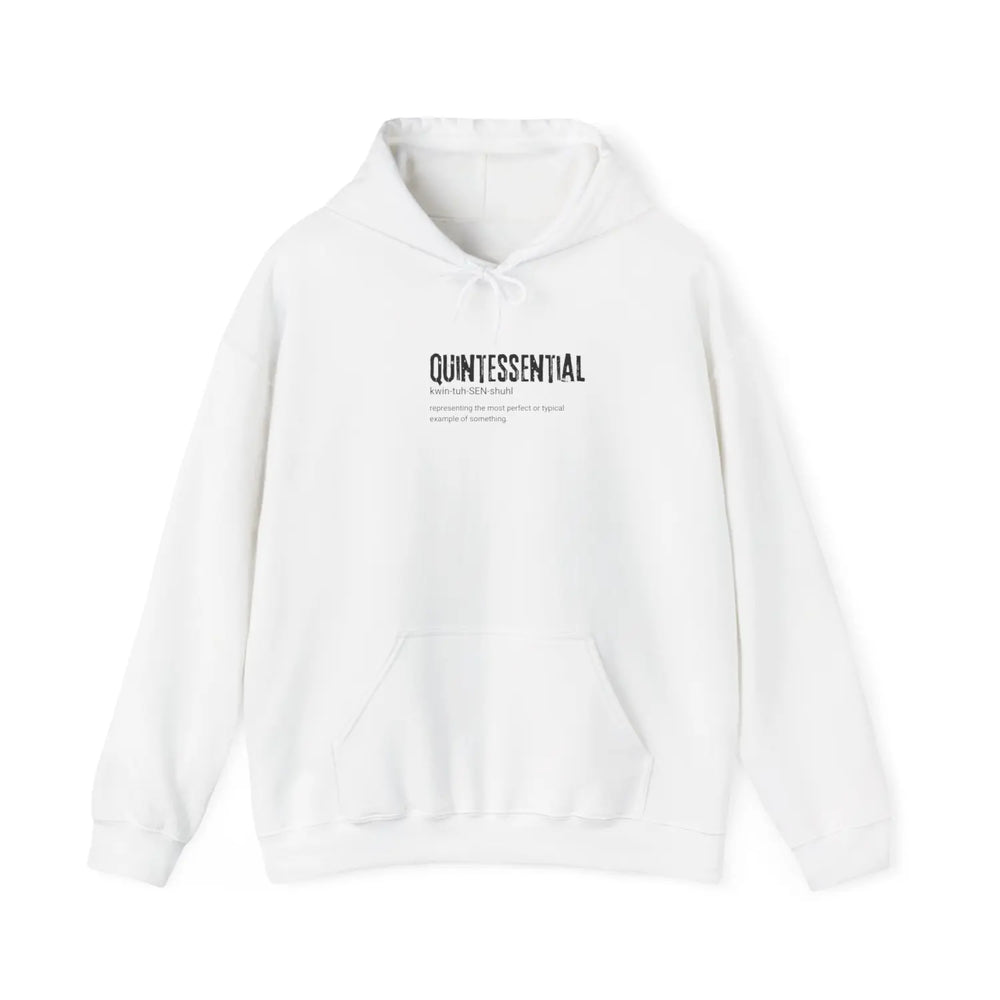 Quintessential Unisex Heavy Blend™ Hooded Sweatshirt – Cozy Everyday Hoodie Perfect Gift for Friends - S / White