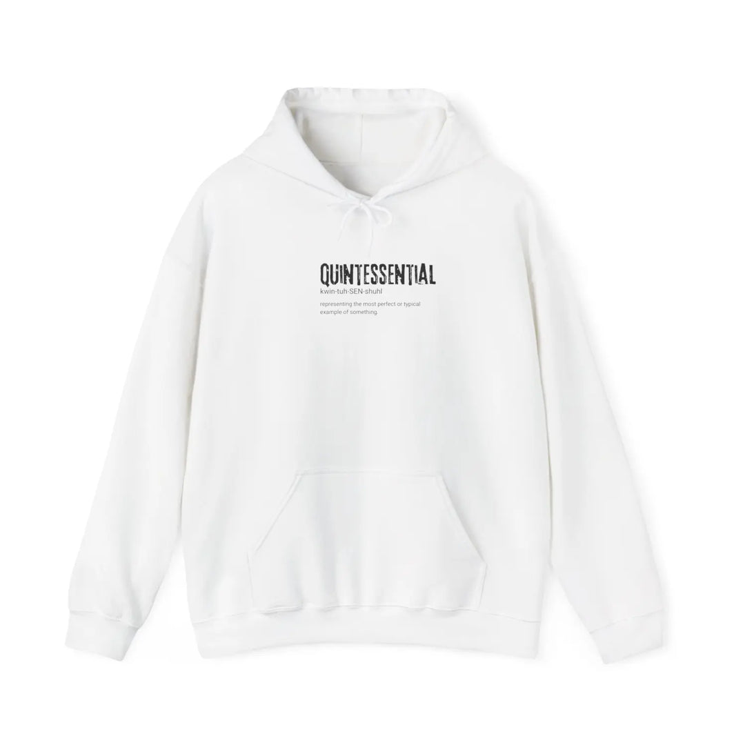 Quintessential Unisex Heavy Blend™ Hooded Sweatshirt – Cozy Everyday Hoodie Perfect Gift for Friends - S / White