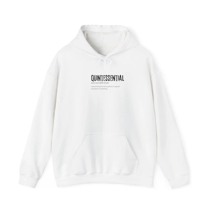 Quintessential Unisex Heavy Blend™ Hooded Sweatshirt – Cozy Everyday Hoodie Perfect Gift for Friends - S / White