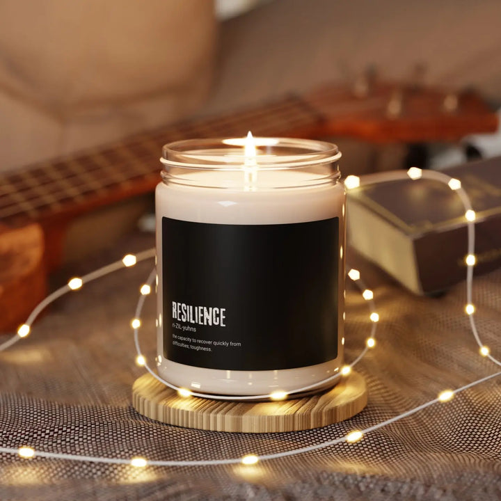 Resilience Scented Soy Candle – 9oz Aromatherapy Gift for Stress Relief Self-Care & Mindfulness - Home Decor