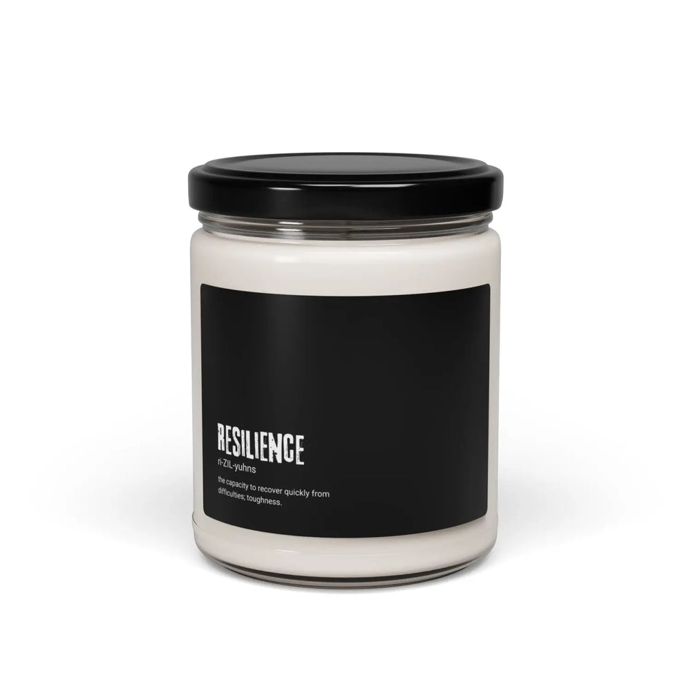 Resilience Scented Soy Candle – 9oz Aromatherapy Gift for Stress Relief Self-Care & Mindfulness - Clean Cotton / Home
