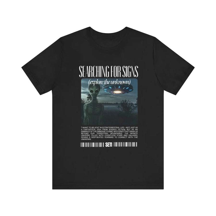 Exploration Unisex Tee - Explore the Unknown Graphic T-Shirt for UFO Enthusiasts - Perfect Everyday Outings