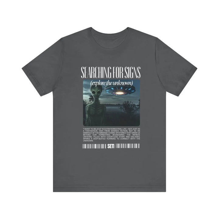 Exploration Unisex Tee - Explore the Unknown Graphic T-Shirt for UFO Enthusiasts - Perfect Everyday Outings
