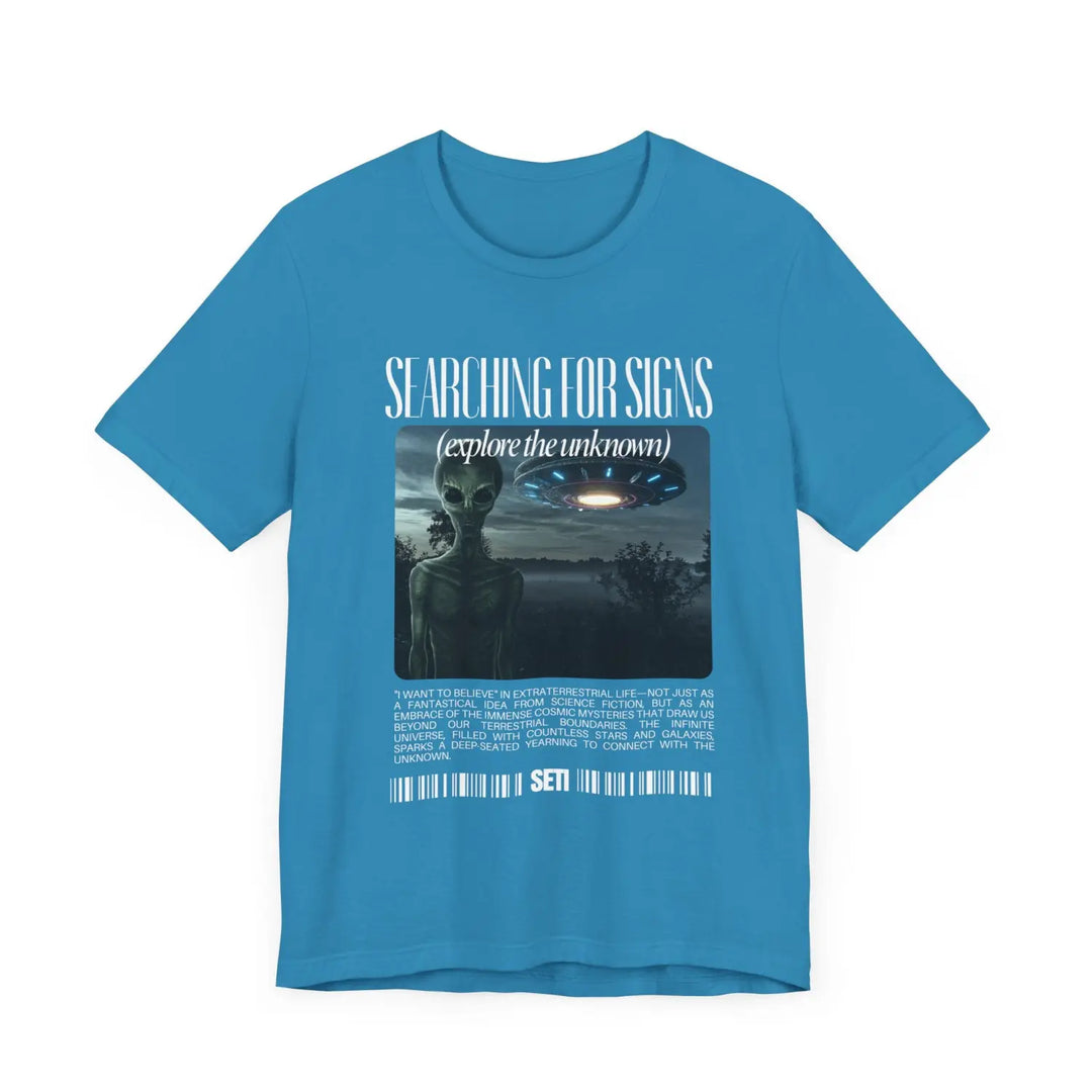 Exploration Unisex Tee - Explore the Unknown Graphic T-Shirt for UFO Enthusiasts - Perfect Everyday Outings