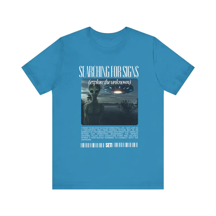 Exploration Unisex Tee - Explore the Unknown Graphic T-Shirt for UFO Enthusiasts - Perfect Everyday Outings