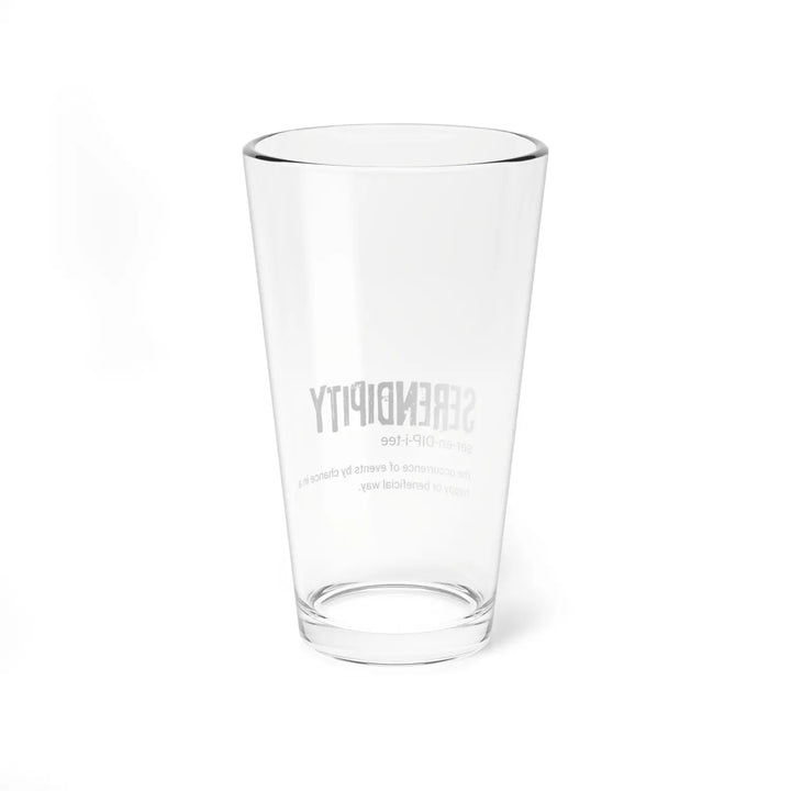 Serendipity Mixing Glass 16oz | Perfect for Cocktails Gift Home Bar Lovers Unique Glassware Cheers to Happiness - Mug