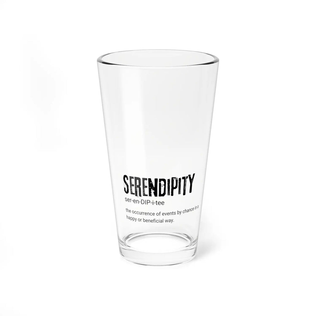 Serendipity Mixing Glass 16oz | Perfect for Cocktails Gift Home Bar Lovers Unique Glassware Cheers to Happiness - Mug