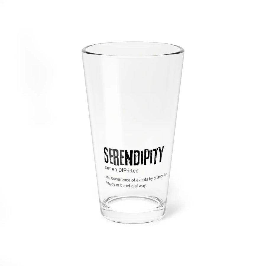 Serendipity Mixing Glass 16oz | Perfect for Cocktails Gift Home Bar Lovers Unique Glassware Cheers to Happiness - Mug