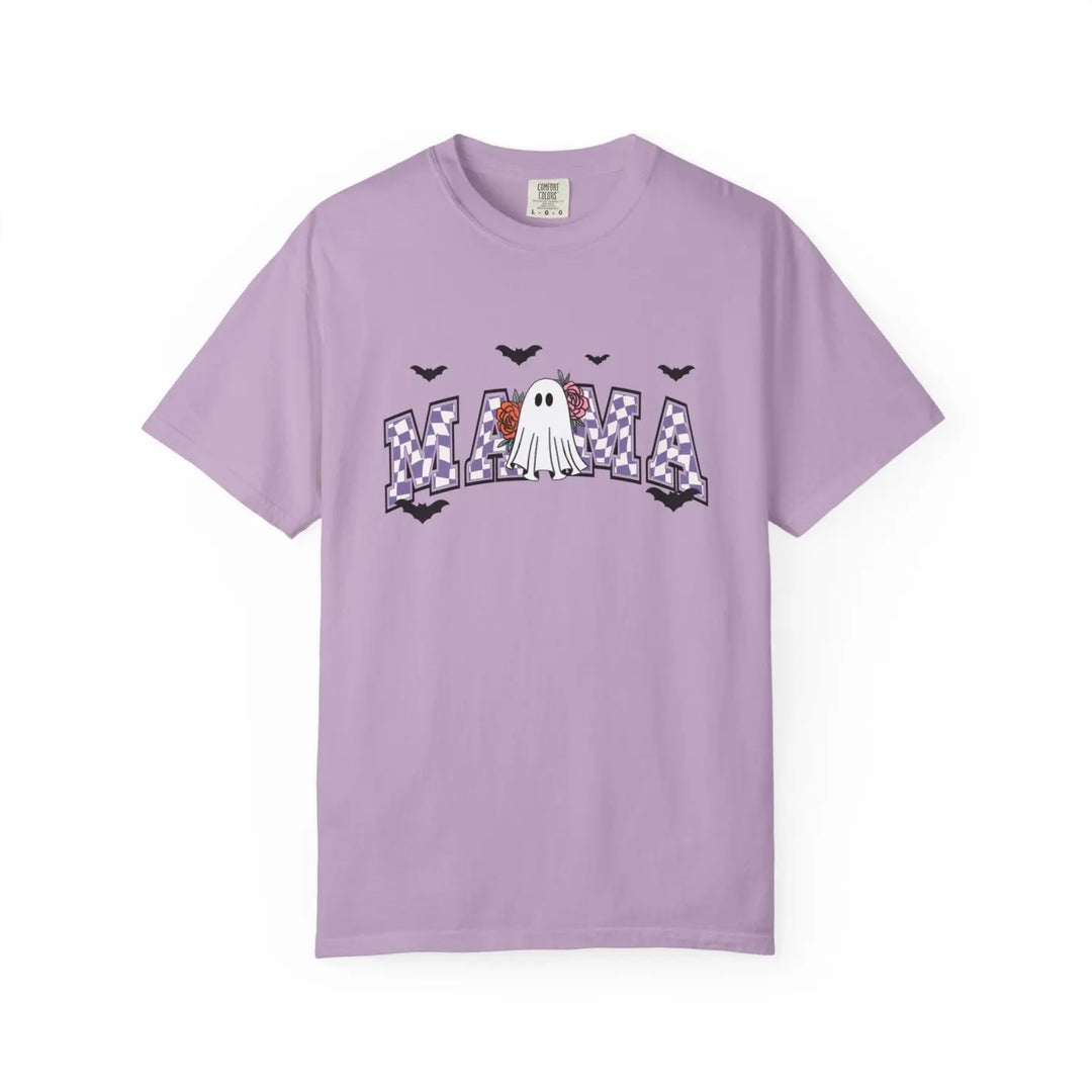 Spooky Ghost Mama T shirt for Halloween Fall Festivities Unisex Graphic Tee Gift Mothers Casual Wear Orchid / S Shirt