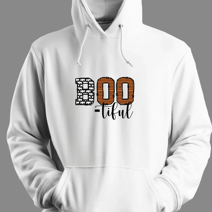 Spooky Season Hooded Sweatshirt - Halloween Apparel Cozy Unisex Cute Trick or Treat Hoodie Fall Fashion Boo