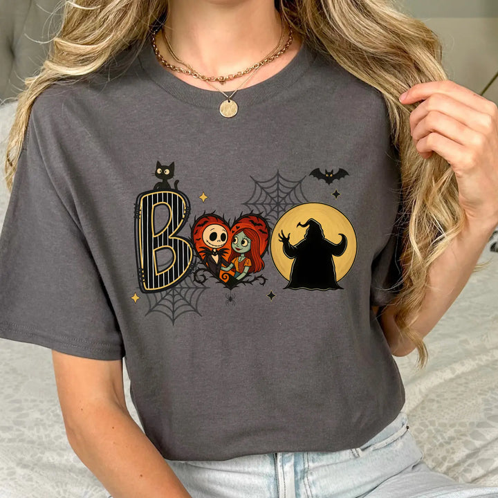 Spooky Season Spirit T Shirt Nightmare Christmas Tee Holiday Hollow Midnight Mischief Top Ghouls & Glee