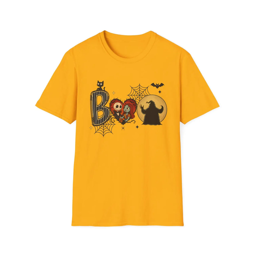 Spooky Season Spirit T Shirt Nightmare Christmas Tee Holiday Hollow Midnight Mischief Top Ghouls & Glee Gold / S