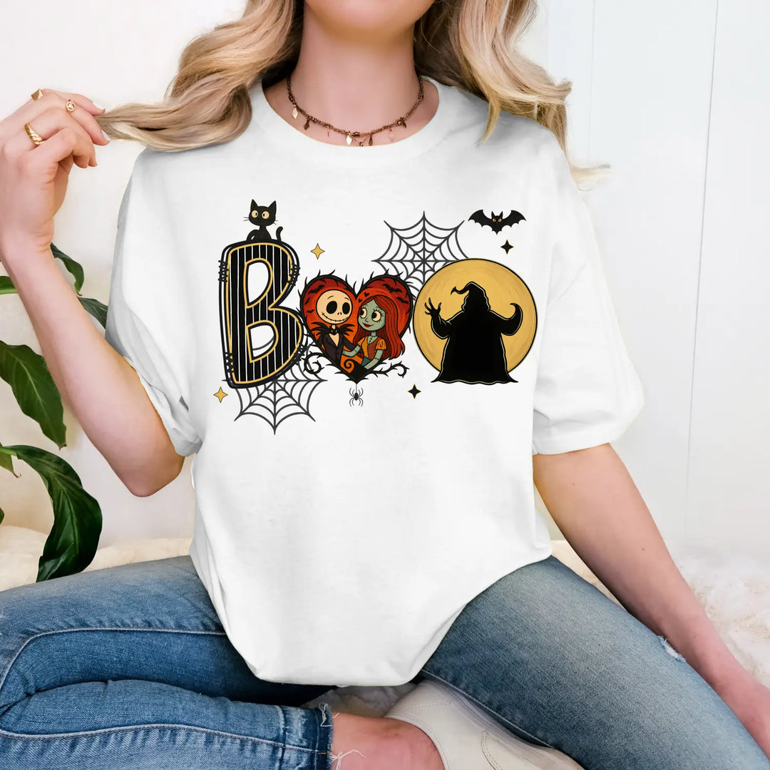 Spooky Season Spirit T Shirt Nightmare Christmas Tee Holiday Hollow Midnight Mischief Top Ghouls & Glee