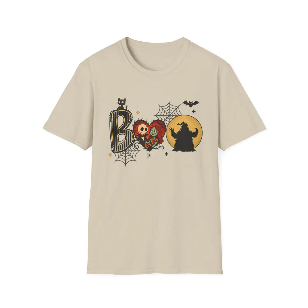 Spooky Season Spirit T Shirt Nightmare Christmas Tee Holiday Hollow Midnight Mischief Top Ghouls & Glee Sand / S