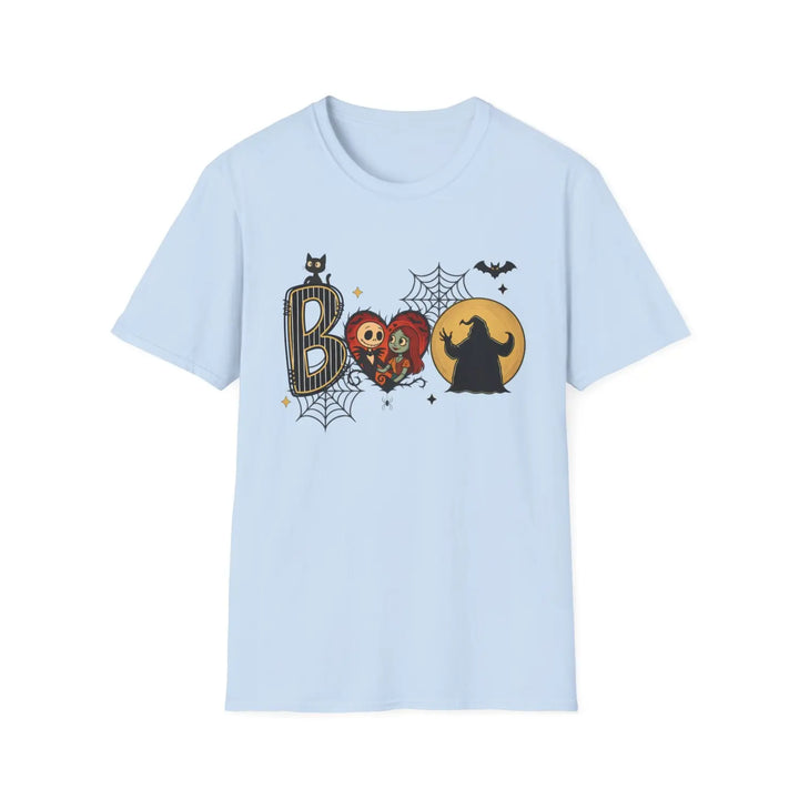 Spooky Season Spirit T Shirt Nightmare Christmas Tee Holiday Hollow Midnight Mischief Top Ghouls & Glee Light Blue / S