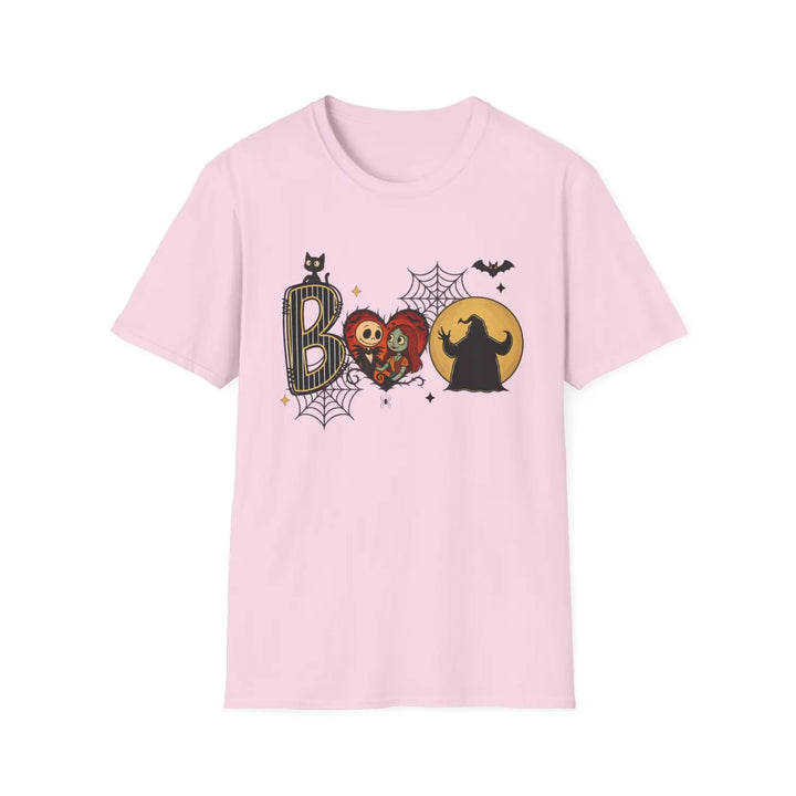 Spooky Season Spirit T Shirt Nightmare Christmas Tee Holiday Hollow Midnight Mischief Top Ghouls & Glee Light Pink / S