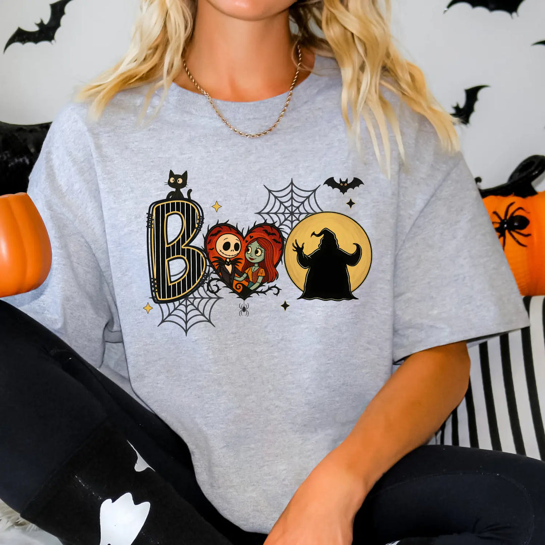 Spooky Season Spirit T Shirt Nightmare Christmas Tee Holiday Hollow Midnight Mischief Top Ghouls & Glee