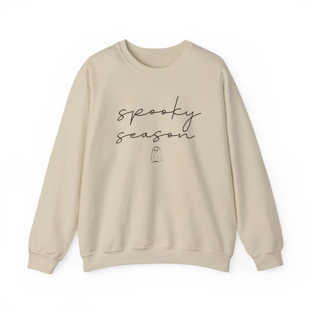Spooky Season Sweatshirt Cozy Unisex Crewneck for Fall Halloween Apparel Gift Ideas Friends Trendy Lounge Wear Seasonal