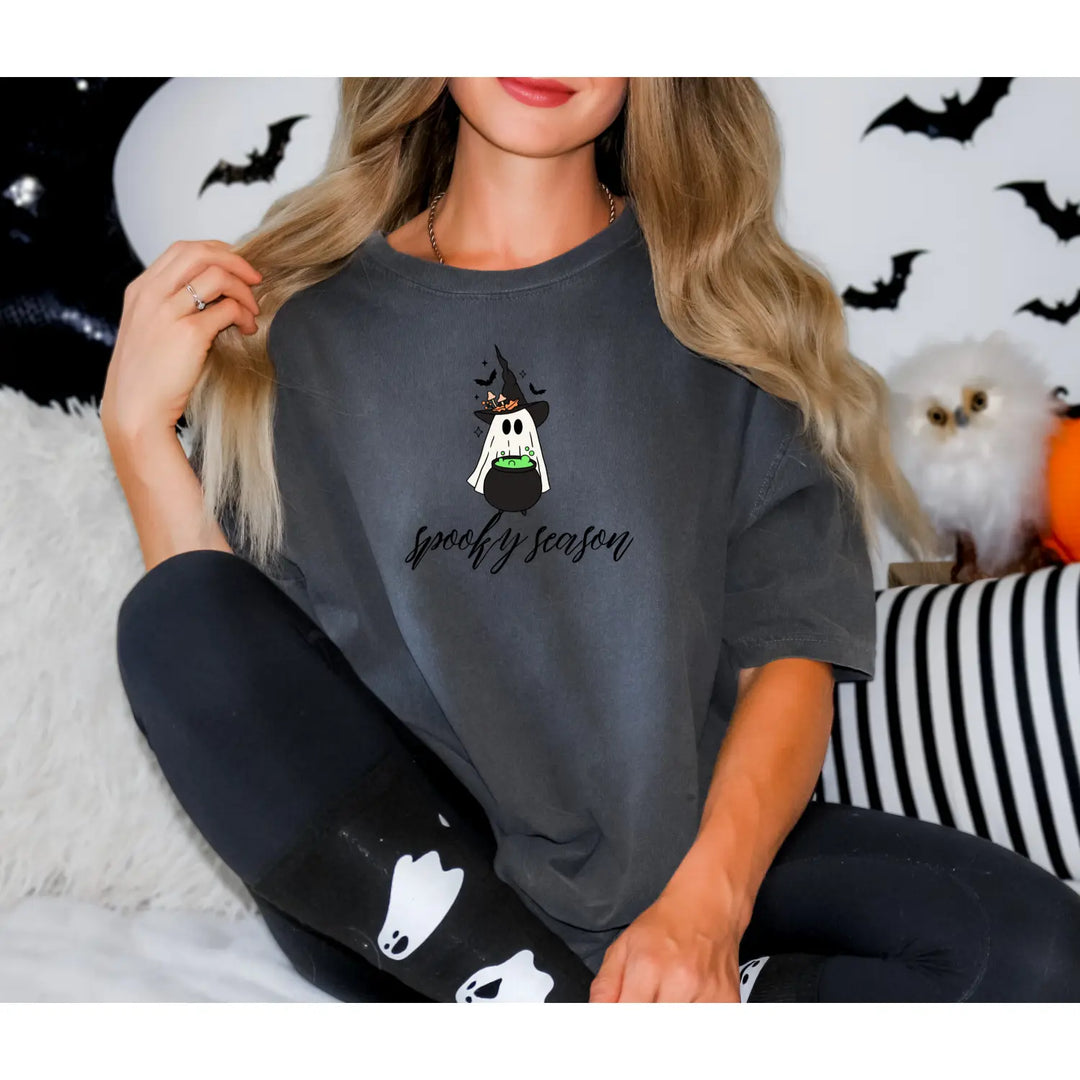 Spooky Season T shirt Halloween Shirt Cute Ghost Tee Unisex Festive Apparel Fall Fashion Top Lover Gift Costume