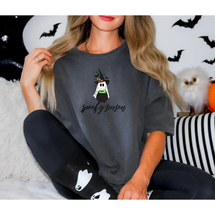 Spooky Season T shirt Halloween Shirt Cute Ghost Tee Unisex Festive Apparel Fall Fashion Top Lover Gift Costume