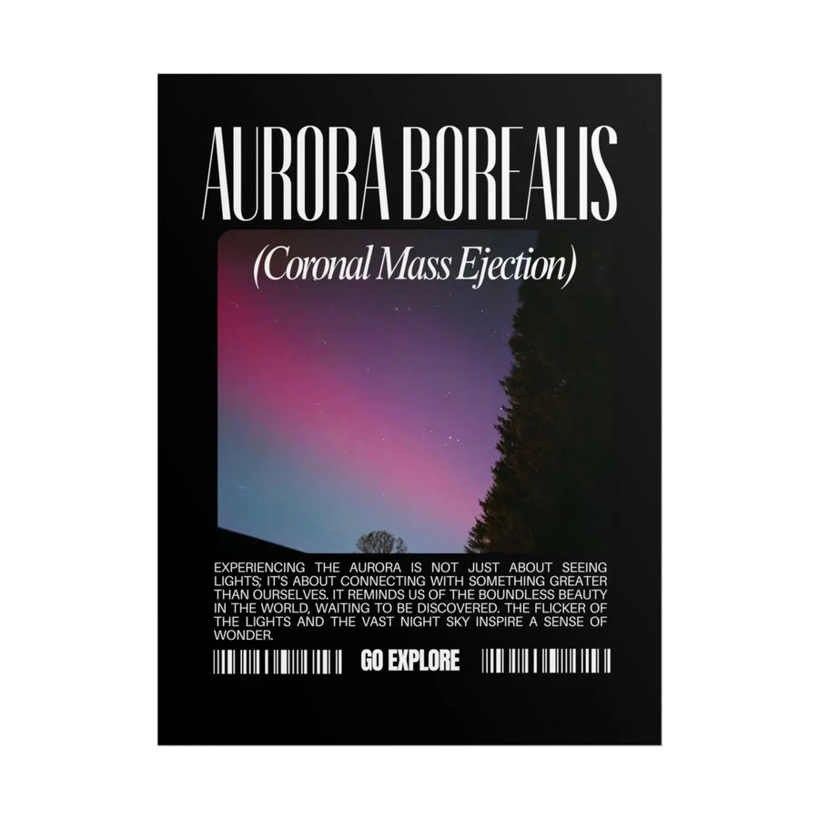 Aurora Borealis Rolled Poster - Explore the Beauty of Night Sky - Perfect for Kids Room Space Exploration and Star